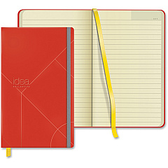 TOPS Idea Collective Hard Cover Journal 120 Sheets - 5" x 8 1/4" Sheet Size - 0.63" Height x 5" Width x 8.3" Length - Cream Paper - Red Cover - Acid-free, Durable Cover, Ribbon Marker, Elastic Closure, Pocket - 1 Each (56873)