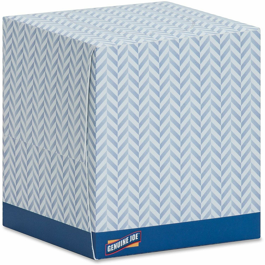 Genuine Joe Cube Box Facial Tissue 2 Ply - Interfolded - White - 85/Box - 36 / Carton (GJO26085)