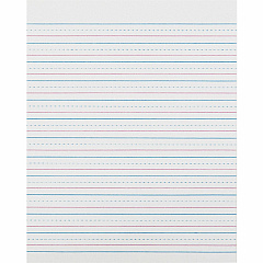 Zaner-Bloser Pacon Broken Midline Sulphite Paper 500 Sheets - 0.50" Ruled - 8" x 10 1/2" Sheet Size - White Paper - 1 Ream (ZP2413) Zaner-Bloser Pacon Broken Midline Sulphite Paper 500 Sheets - 0.50" Ruled - 8" x 10 1/2" Sheet Size - White Paper - 1 Ream (ZP2413)