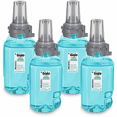 Gojo&reg; ADX-7 Dispenser Refill Botanical Foam Soap Botanical Scent - 23.67 fl oz - Pump Bottle Dispenser - Skin, Hand - Moisturizing - Emerald Green - Rich Lather, Bio-based - 4 / Carton (871604CT)