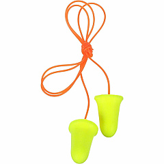 3M E-A-R soft FX Corded Earplugs Noise Protection - Foam, Polyurethane - Yellow - Disposable, Corded - 2/Pair - 1 Box (3121260)