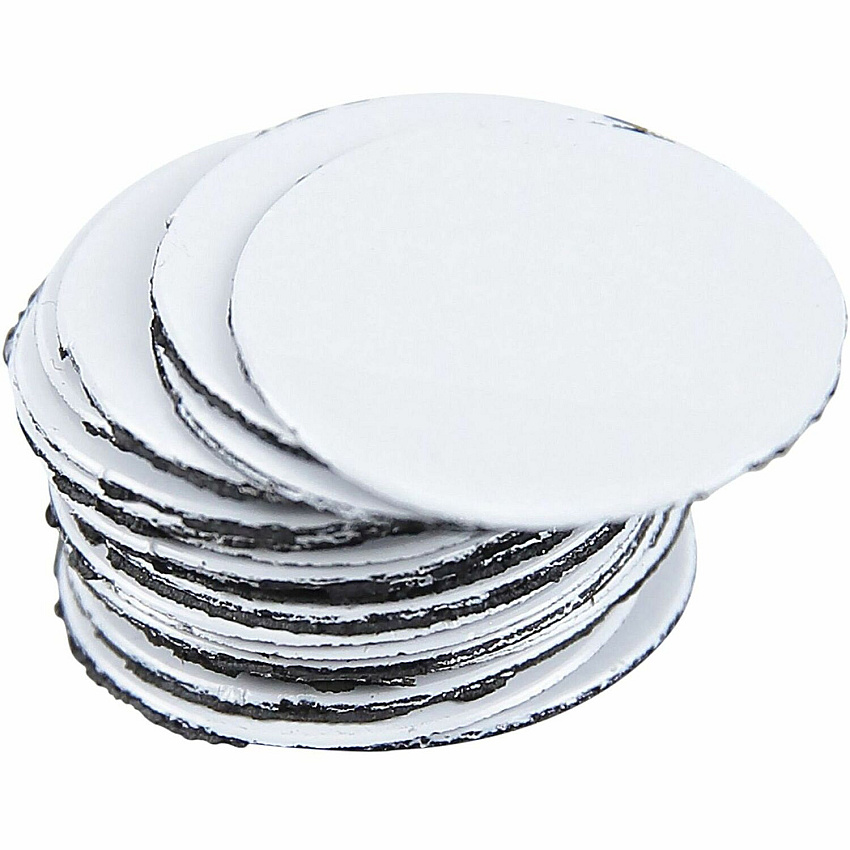 MasterVision Magnetic Color Coding Dots 3/4" Diameter - Round - White - Vinyl - 20 / Pack (FM1618)