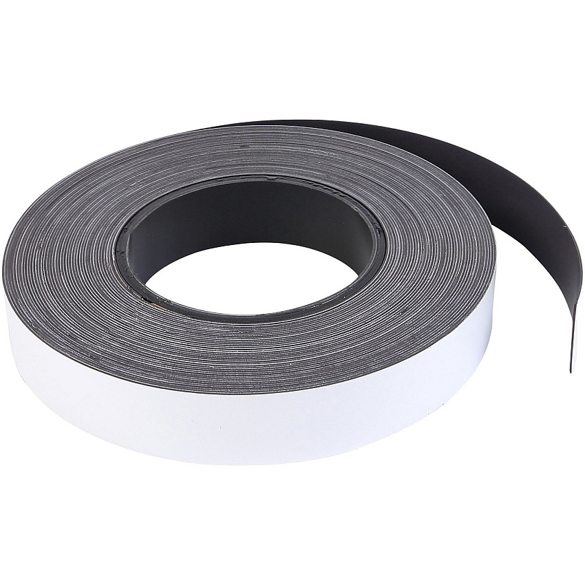 MasterVision Magnetic Dry Erase Roll 1" (0.1 ft) Width x 600" (50 ft) Length - White Film - Magnetic - 1 Roll (FM2018)