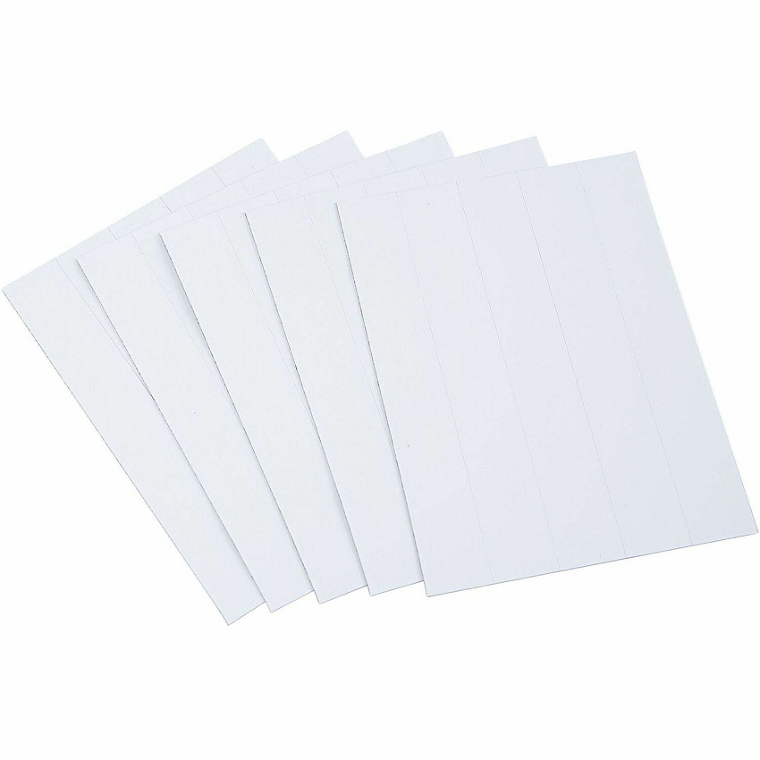 MasterVision 6" Magnetic Dry Erase Strips 0.88" Length x 6" Width - White - For Board, Color Coding - 1 Pack (FM2518)