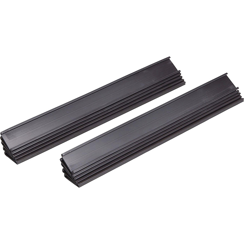 MasterVision Black Magnetic Data Cards Support 6" x 1" Media - Black - 1 Pack (FM2632)