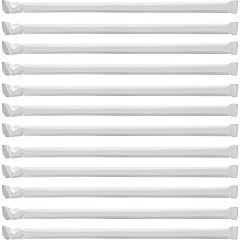 Genuine Joe Jumbo Translucent Straight Straws 7.8" Length - Clear - 500/Box - 12 / Carton (GJO58925CT)