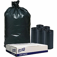 Genuine Joe Slim Jim 23-gallon Can Liners Medium Size - 23 gal Capacity - 43" Length x 28.50" Width - Low Density - Black - Office Waste, Food - Recycled - 1 Carton (GJO70057) Genuine Joe Slim Jim 23-gallon Can Liners Medium Size - 23 gal Capacity - 43" Length x 28.50" Width - Low Density - Black - Office Waste, Food - Recycled - 1 Carton (GJO70057)