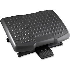 Lorell Adjustable-Height Footrest 4" to 6.50" Adjustable Height - Black - 1 Each (LLR12818) Lorell Adjustable-Height Footrest 4" to 6.50" Adjustable Height - Black - 1 Each (LLR12818)