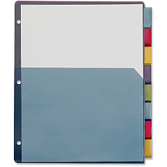 Cardinal® Extra-tough Poly Dividers 8 Tab(s) - 8 Tab(s)/Set - Letter - 8.50" Width x 11" Length - 3 Hole Punched - Multicolor Poly Divider - Fray Resistant, Tear Resistant, Scratch Resistant, Transfer Safe, Insertable Tab - 4 / Pack (84017CB) Cardinal® Extra-tough Poly Dividers 8 Tab(s) - 8 Tab(s)/Set - Letter - 8.50" Width x 11" Length - 3 Hole Punched - Multicolor Poly Divider - Fray Resistant, Tear Resistant, Scratch Resistant, Transfer Safe, Insertable Tab - 4 / Pack (84017CB)