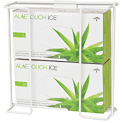 Medline Horizontal-Mount Wire Double Glove Box Holder Horizontal - White - 2 / Pack (MDS192094B)