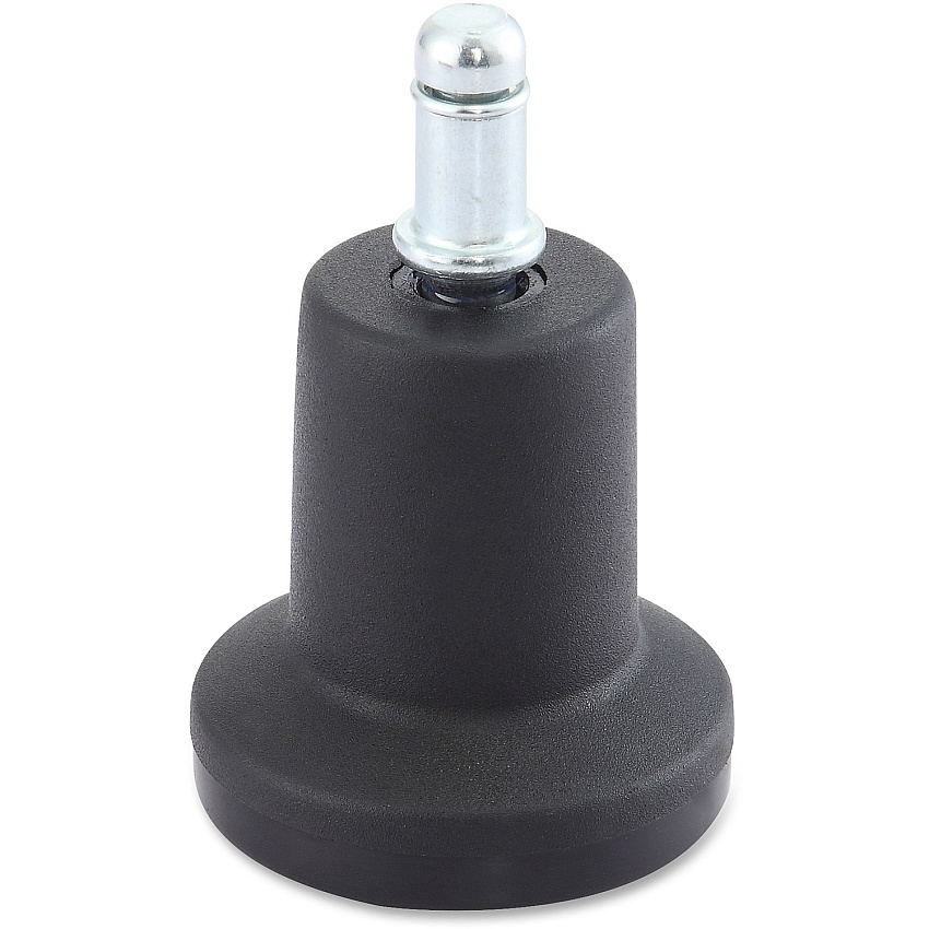 Lorell Bell Glides Black - Metal, Nylon - 5 / Set (LLR33447)