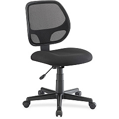 Lorell Multi-task Office Chair Black Seat Color - Fabric Seat Material - Black Back Color - Mesh Back Material - 5-star Base - Black - 1 Each (LLR82095)