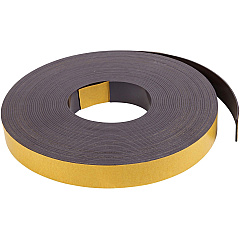 MasterVision 1"x50' Adhesive Magnetic Tape 16.67 yd Length x 1" Width - Black - For Picture, Business Card, Document, Labeling - 1 Each (FM2021)