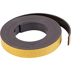 MasterVision 1/2"x7' Adhesive Magnetic Roll Tape 7 ft Length x 0.50" Width - Black - For Picture, Business Card, Document, Labeling - 1 Each (FM2319)
