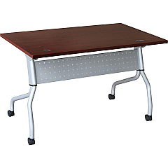 Lorell Flip Top Training Table Rectangle Top - Four Leg Base - 4 Legs - 23.60" Table Top Width x 48" Table Top Depth - 29.50" Height x 47.25" Width x 23.63" Depth - Training - Assembly Required - Mahogany - Nylon - Melamine Top Material - 1 Eac (LLR60722) Lorell Flip Top Training Table Rectangle Top - Four Leg Base - 4 Legs - 23.60" Table Top Width x 48" Table Top Depth - 29.50" Height x 47.25" Width x 23.63" Depth - Training - Assembly Required - Mahogany - Nylon - Melamine Top Material - 1 Eac (LLR60722)
