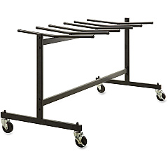 Lorell Folding Chair Dolly 68" Width x 30.75" Depth x 35.75" Height - Black Steel Frame - Black - For 42 Devices - 1 Each (LLR62521)
