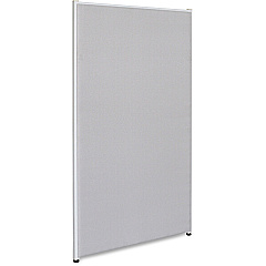 Lorell Panel System Partition Fabric Panel 36.4" Width x 71" Height - Steel Frame - Gray - 1 Each (LLR90252)