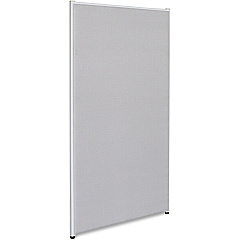 Lorell Panel System Partition Fabric Panel 30.5" Width x 60" Height - Steel Frame - Gray - 1 Each (LLR90258)