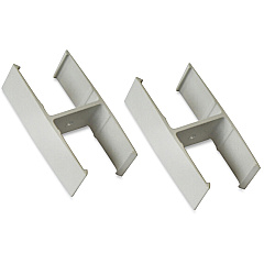 Lorell 180-degree Straight Panel Connectors 1.25" Width x 2.25" Depth x 0.63" Height - Aluminum - Aluminum - 1 Set (LLR90259) Lorell 180-degree Straight Panel Connectors 1.25" Width x 2.25" Depth x 0.63" Height - Aluminum - Aluminum - 1 Set (LLR90259)
