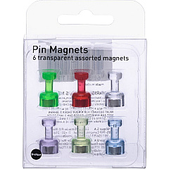 MasterVision Planning Board Magnetic Push Pins 0.3" Diameter - 1 Each - Gray, Blue, Red (IM356601) MasterVision Planning Board Magnetic Push Pins 0.3" Diameter - 1 Each - Gray, Blue, Red (IM356601)