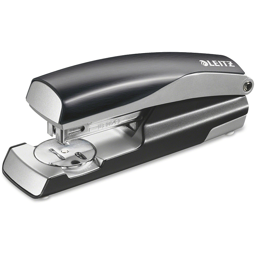 Leitz NeXXt Series Style Desktop Stapler Staples Upto 40 Sheet - Full Strip - Staple Size: 0.31" - Black - Metal, Plastic - 1 Each (55657094)