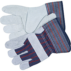 MCR Safety Leather Palm Economy Safety Gloves Medium Size - Leather - Blue - For Assembling, Construction, Landscape - 12 / Dozen (CRW12010M) MCR Safety Leather Palm Economy Safety Gloves Medium Size - Leather - Blue - For Assembling, Construction, Landscape - 12 / Dozen (CRW12010M)