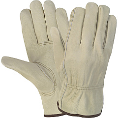 MCR Safety Durable Cowhide Leather Work Gloves Medium Size - Leather - Cream - Durable, Comfortable, Flexible - For Construction - 12 / Dozen (CRW3215M) MCR Safety Durable Cowhide Leather Work Gloves Medium Size - Leather - Cream - Durable, Comfortable, Flexible - For Construction - 12 / Dozen (CRW3215M)