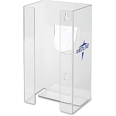 Medline Plastic Single Glove Box Holder Horizontal, Vertical - Plexiglass - Clear - 1 Each (MDS191096)