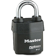 Master Lock Pro Series Rekeyable Padlock Keyed Different - 0.31" Shackle Diameter - Cut Resistant, Pry Resistant, Weather Resistant - Steel - Black - 1 Each (6121D) Master Lock Pro Series Rekeyable Padlock Keyed Different - 0.31" Shackle Diameter - Cut Resistant, Pry Resistant, Weather Resistant - Steel - Black - 1 Each (6121D)