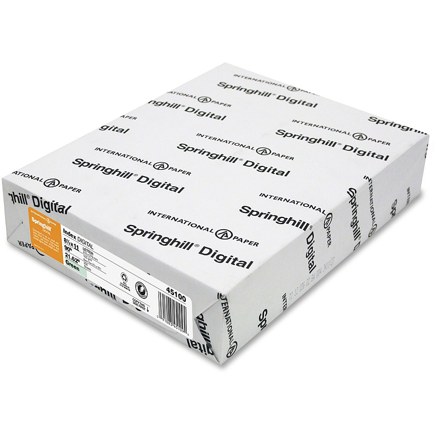 Springhill 045100 Digital Index Color Card Stock