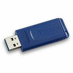 Verbatim 128GB USB Flash Drive - Blue 128 GB - USB 2.0 Type A - Blue - 5 Year Warranty - 1 Each - TAA Compliant (98659)