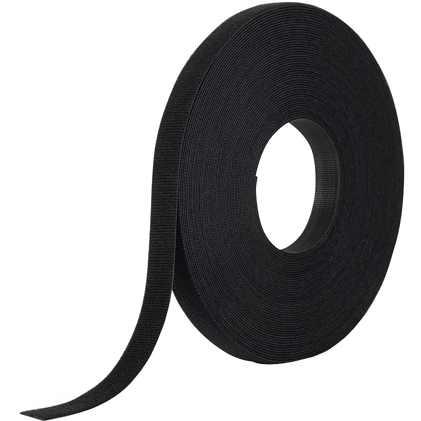 VELCRO&reg; ONE-WRAP Tie Bulk Roll Tie - Black - 75 ft Length - 1 Pack (189645)