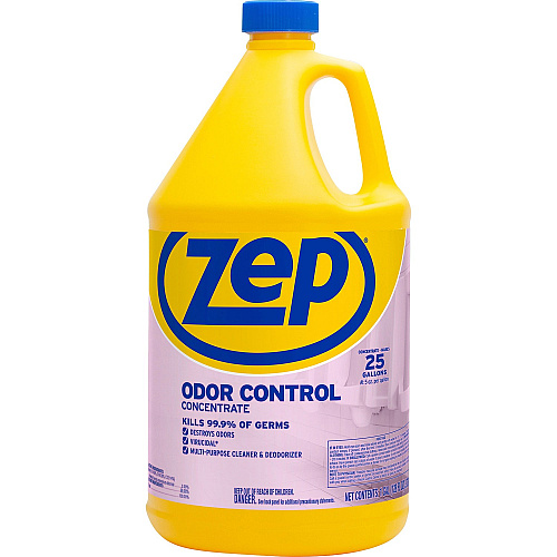 Zep Odor Control Concentrate Concentrate - 128 fl oz (4 quart) - Fresh, Lemon Scent - Recommended For: Germs Remover, Odor Remover, Mildew Remover - Deodorize, Disinfectant, Anti-bacterial - Blue Bottle - 1 Each (ZUOCC128)