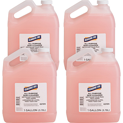 Genuine Joe All Purpose Skin Cleanser 1 gal - Hand, Skin - Pink - 4 / Carton (GJO02105CT)