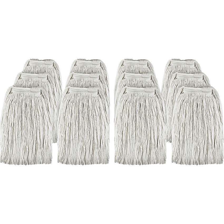 Genuine Joe Cotton Blend Mop Refill Rayon, Cotton, Polyester - 12 / Carton (GJO48259CT)