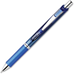 Pentel EnerGel RTX Liquid Gel Pens 0.7 mm Medium Needle Pen Point - Refillable - Retractable - Blue Ink - Gel-based - Blue, Silver Barrel - Stainless Steel Tip - 12 / Dozen (BLN77CDZ) Pentel EnerGel RTX Liquid Gel Pens 0.7 mm Medium Needle Pen Point - Refillable - Retractable - Blue Ink - Gel-based - Blue, Silver Barrel - Stainless Steel Tip - 12 / Dozen (BLN77CDZ)