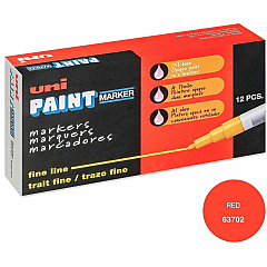 uni-ball uniball™ uni-Paint PX-21 Oil-Based Marker Red Ink - Oil Based - 12 / Dozen (63702DZ) uni-ball uniball™ uni-Paint PX-21 Oil-Based Marker Red Ink - Oil Based - 12 / Dozen (63702DZ)