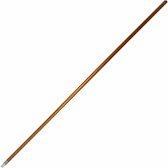 Genuine Joe Wood Handle with Threaded Metal Tip Natural - Metal, Wood - 1 Each (GJO37061)
