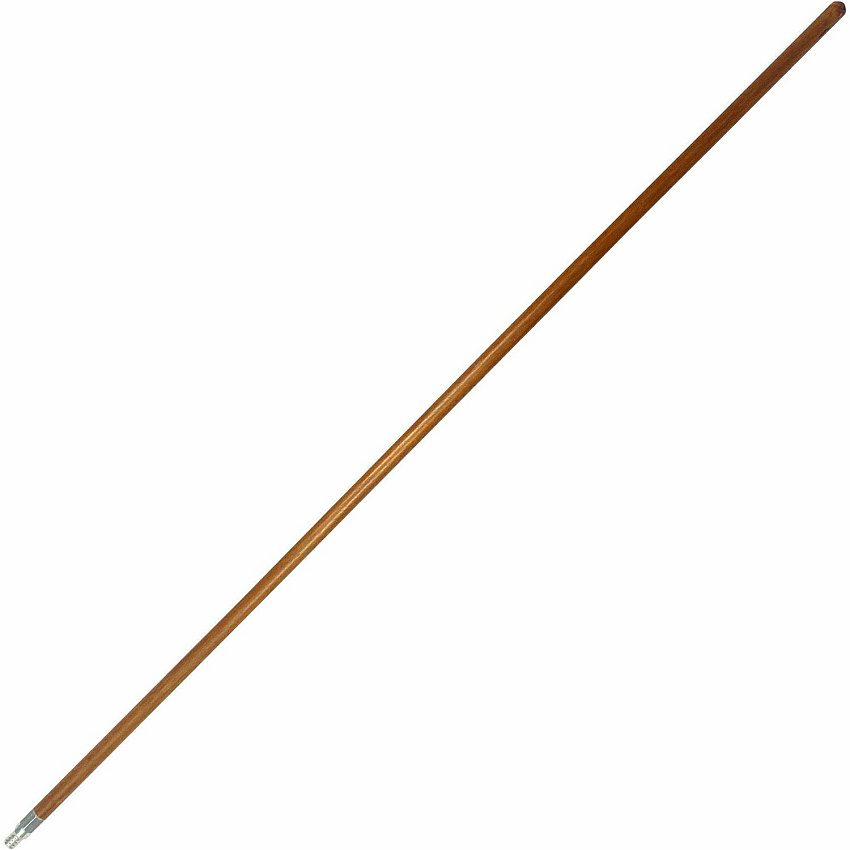 Genuine Joe Wood Handle with Threaded Metal Tip Natural - Metal, Wood - 1 Each (GJO37061)