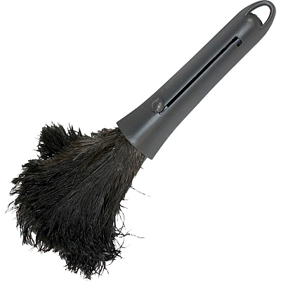 Genuine Joe Retractable Feather Duster Plastic Handle - Brown - 1 Each (GJO90218)