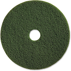 Genuine Joe 20" Scrubbing Floor Pad 20" Diameter x 1" Thickness - Scrubbing, Floor - 350 rpm Maximum Speed Supported - Heavy Duty, Dirt Remover, Long Lasting, Durable - Fiber - Green - 5 / Carton (GJO90320)