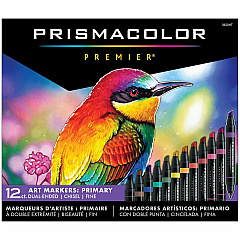 Prismacolor Premier Fine Art Markers Primary Ink - Alcohol Based - 12 / Box (3620HT)