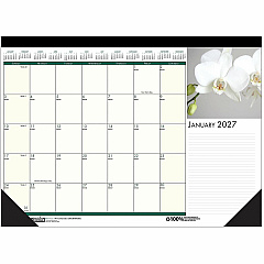 House of Doolittle EarthScapes Flowers 18-1/2" Desk Pad Julian Dates - Monthly - 12 Month - January 2027 to December 2027 - 1 Month Single Page Layout - 18 1/2" x 13" Sheet Size - 1.50" x 1.87" Block - Headband - Desk Pad - Leatherette, Chipboard - (1596) House of Doolittle EarthScapes Flowers 18-1/2" Desk Pad Julian Dates - Monthly - 12 Month - January 2027 to December 2027 - 1 Month Single Page Layout - 18 1/2" x 13" Sheet Size - 1.50" x 1.87" Block - Headband - Desk Pad - Leatherette, Chipboard - (1596)