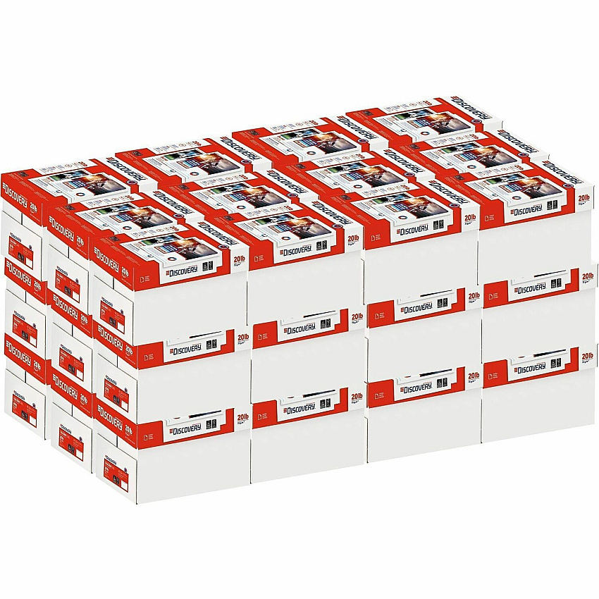 Discovery Premium Selection Multipurpose Paper - Anti-Jam - White 97 Brightness - Letter - 8 1/2" x 11" - 20 lb Basis Weight - Excellent Ink Absorption, Anti-jam - White - 500 Sheets per Ream - 40 / Pallet (12534PL)
