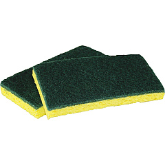 Impact Cellulose Scrubber Sponge 0.9" Height x 3.2" Width x 6.3" Length - 5 / Pack - Cellulose - Yellow, Green (7130P) Impact Cellulose Scrubber Sponge 0.9" Height x 3.2" Width x 6.3" Length - 5 / Pack - Cellulose - Yellow, Green (7130P)