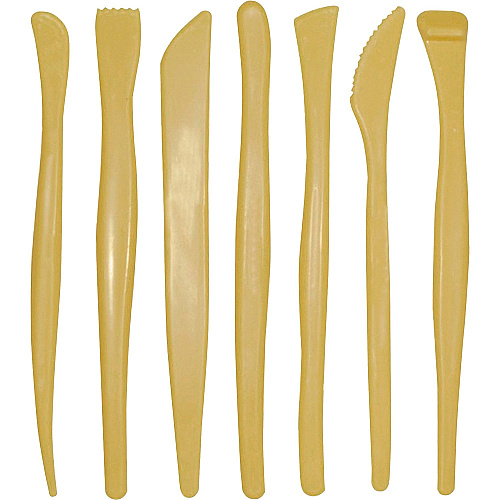 Creativity Street Plastic Modeling Tools Assortment Modelling Clay, Modeling Dough - 4" Height x 6" Length - Yellow - Plastic - 1 Set (9774)