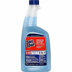 Spic and Span Disinfecting All Purpose Spray For Multipurpose - 32 fl oz (1 quart) - Fresh Scent - Recommended For: Grease Remover, Bacteria Remover, Virus Remover - Heavy Duty, Disinfectant, Anti-bacterial - Light Blue - 1 Bottle (58775) Spic and Span Disinfecting All Purpose Spray For Multipurpose - 32 fl oz (1 quart) - Fresh Scent - Recommended For: Grease Remover, Bacteria Remover, Virus Remover - Heavy Duty, Disinfectant, Anti-bacterial - Light Blue - 1 Bottle (58775)