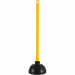 Genuine Joe Value Plus Plunger 5.75" Cup Diameter - 23" Length - Yellow - Toilet, Drain, Pipe - 1 Each (GJO85130)