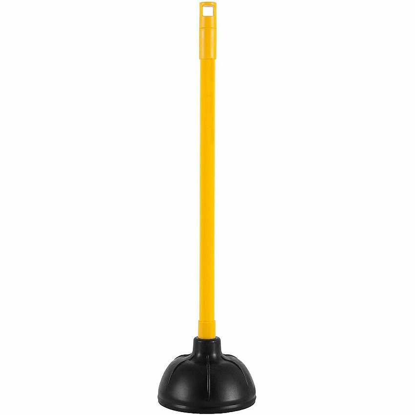 Genuine Joe Value Plus Plunger 5.75" Cup Diameter - 23" Length - Yellow - Toilet, Drain, Pipe - 1 Each (GJO85130)
