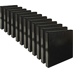 Business Source Round-ring View Binder 1" Binder Capacity - Letter - 8 1/2" x 11" Sheet Size - 225 Sheet Capacity - Fastener: Round Ring - Pocket: 2, Internal - Chipboard, Polypropylene - Black - Non-glare, Sturdy, Exposed Rivet, Durable, Cle (BSN09952CT)